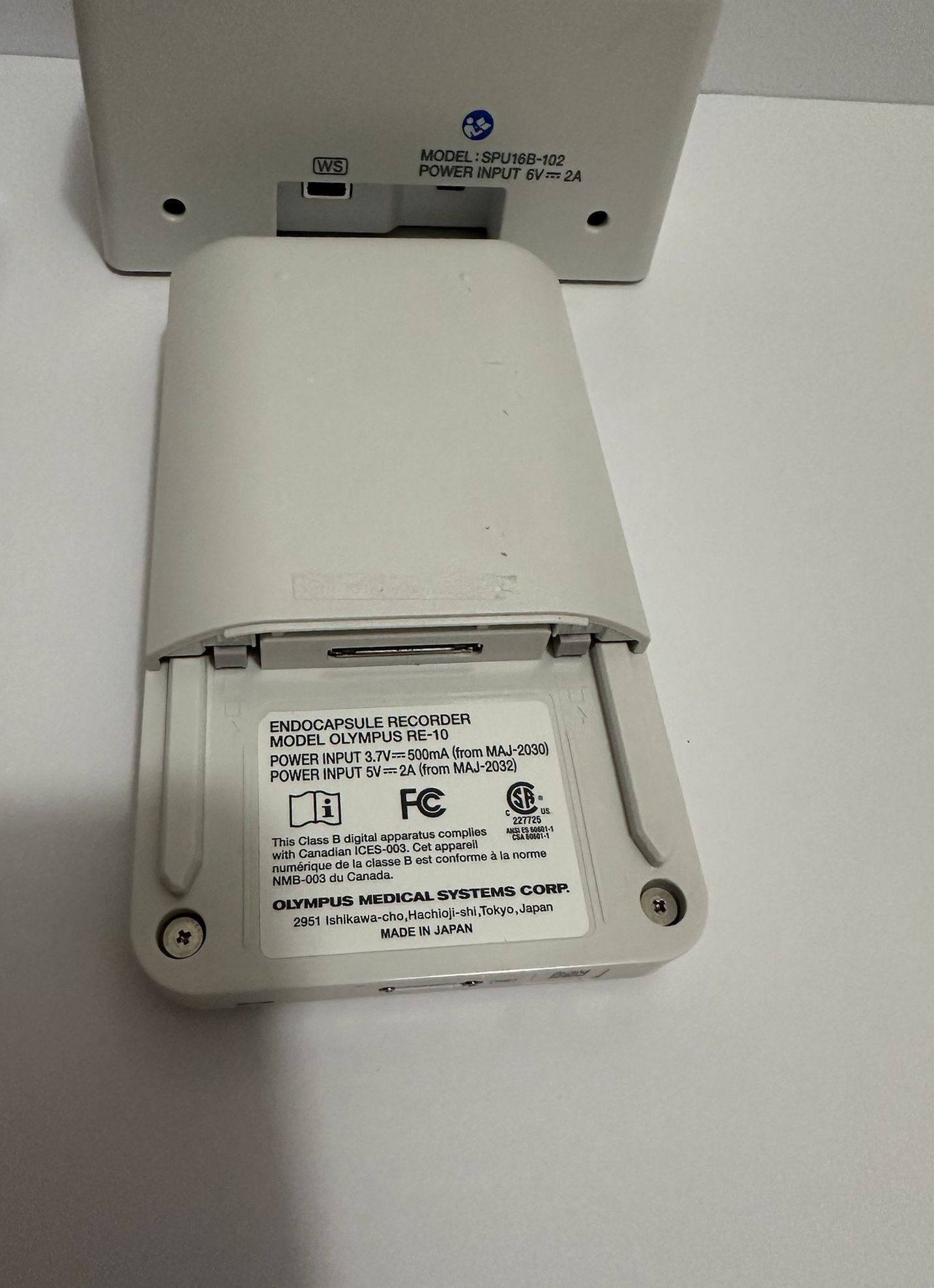 Olympus RE-10 Endocapsule Recorder Endoscopy w/ Cradle MAJ-2032 NO ADAPTER - Image 6