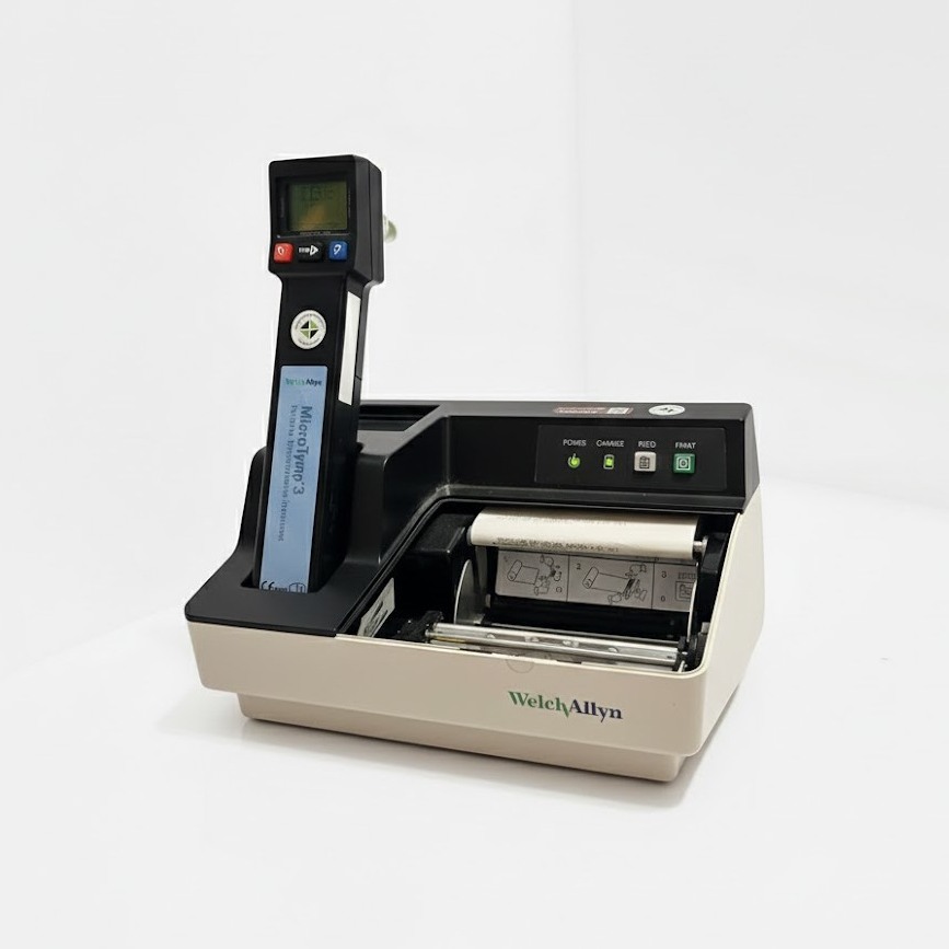 Welch Allyn MicroTymp 3 with 71170 Printer/Charger w/ power cable NEEDS CVS