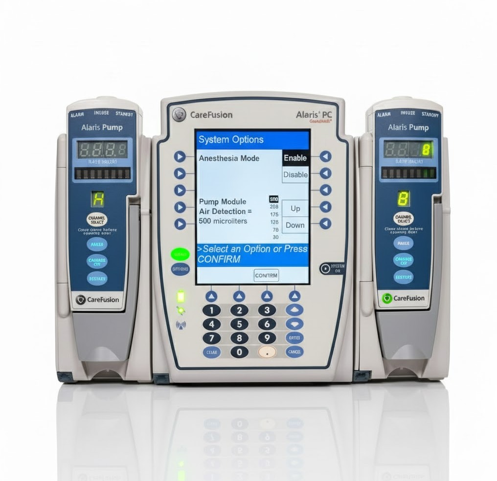 CARE FUSION ALARIS PC 8015 Maintained with 2 x 8100 modules w/ clamp