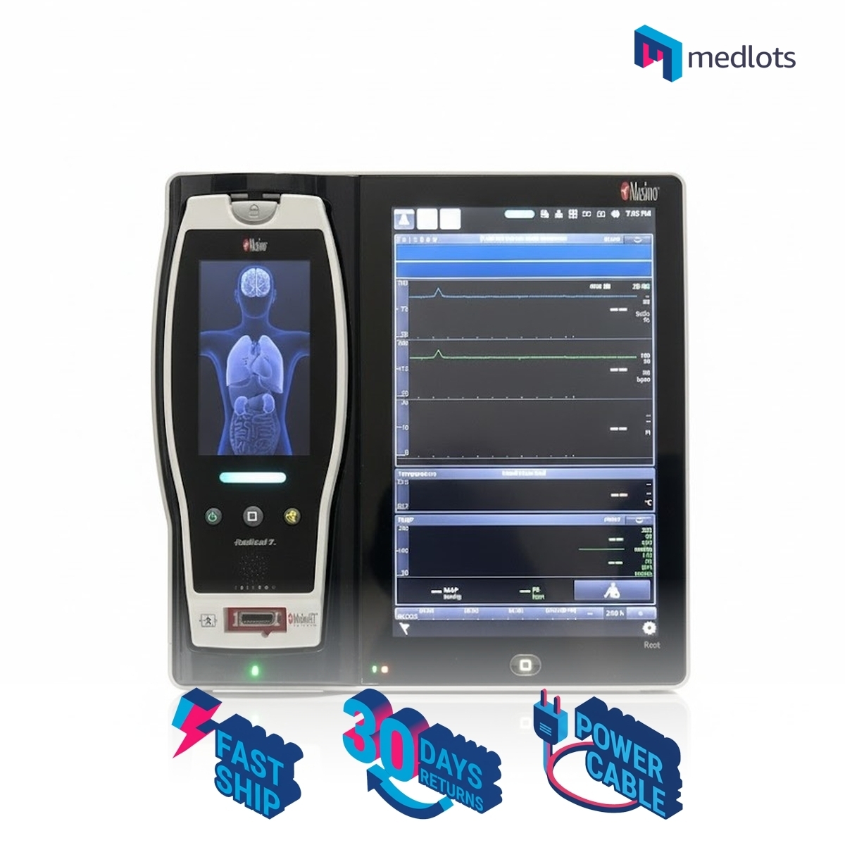 [PARTS] Masimo RDS7A Root Monitor with Masimo Radical 7 Pulse Oximeter