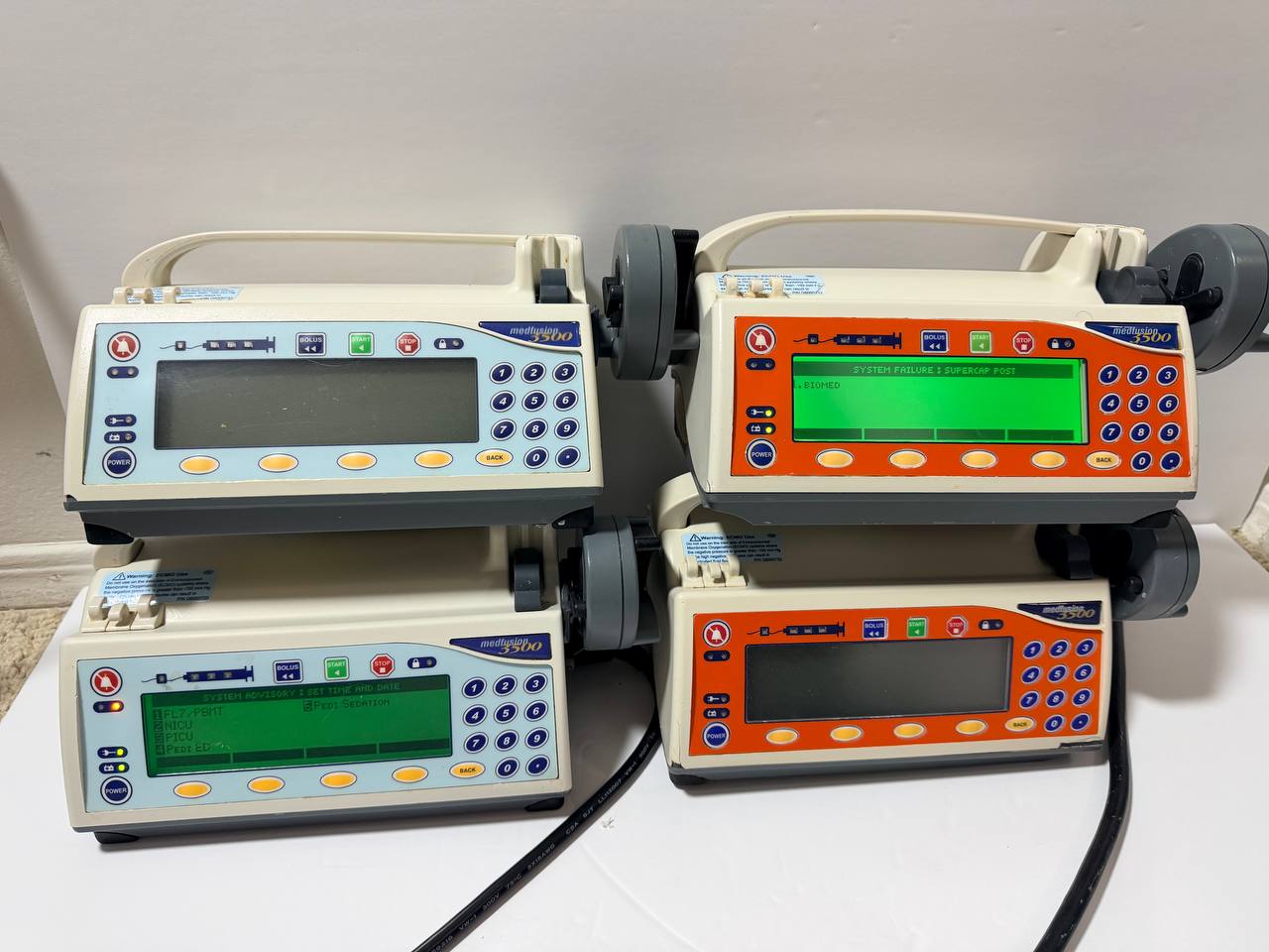 [PARTS] Lot of 4 Smiths Medfusion 3500 UNTESTED