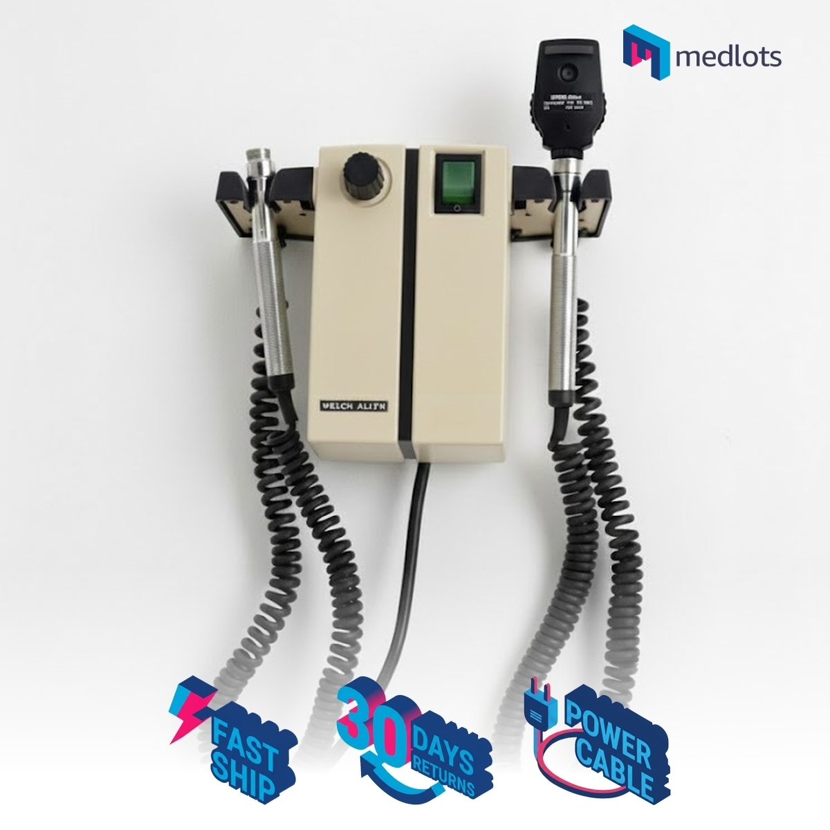 [PARTS] Welch Allyn 74710 Wall Mount Otoscope Ophthalmoscope with one head