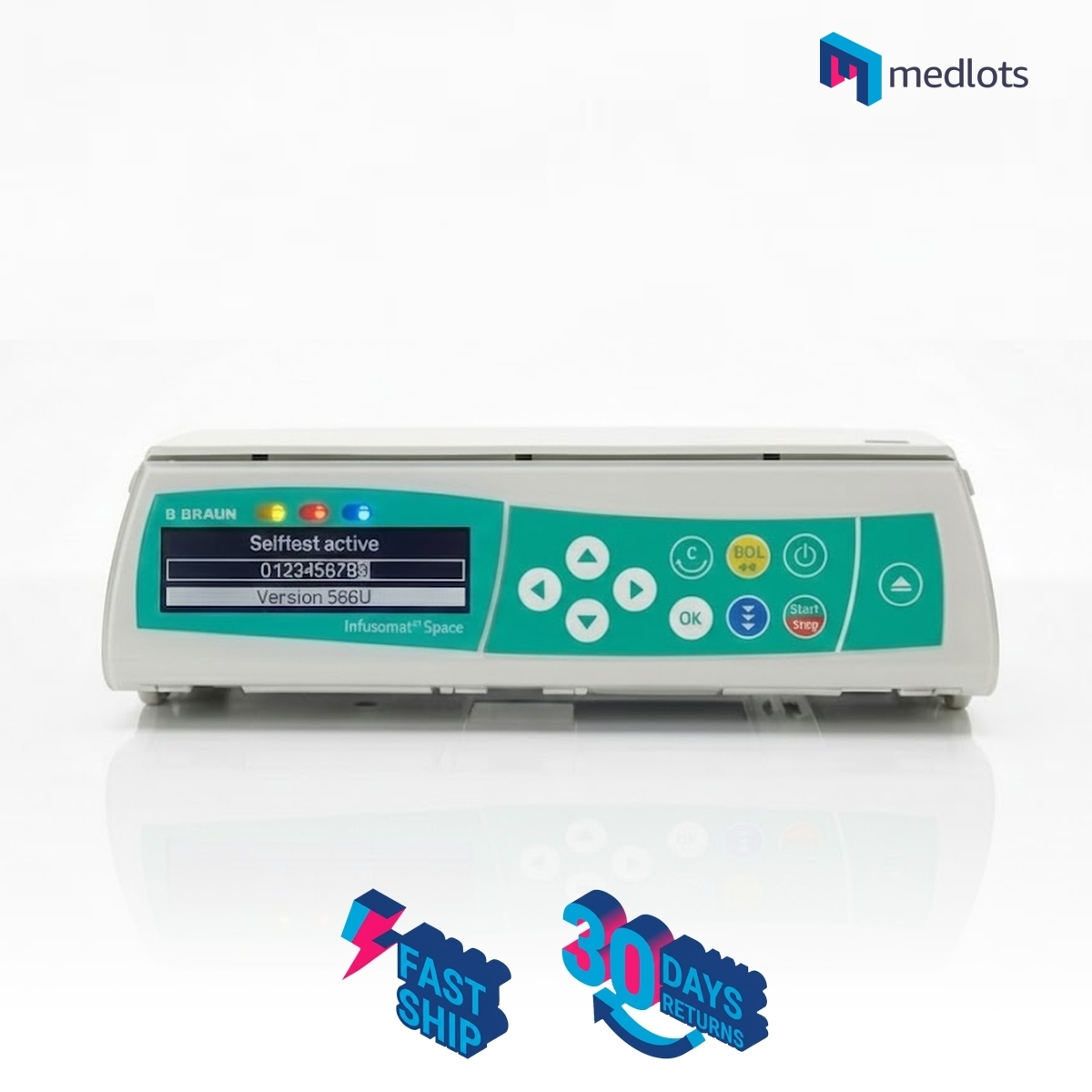 [USED] B Braun Infusomat Space Infusion Pump 8713051U w/batteries