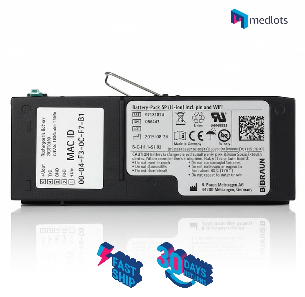 [USED] Battery-Pack SP and WiFi module for B Braun Infusomat 8713182U