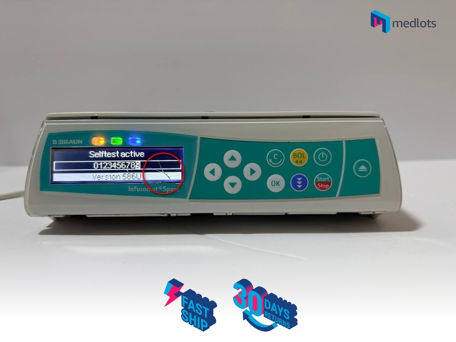 [USED] B Braun Infusomat Space Infusion Pump 8713051U w/batteries