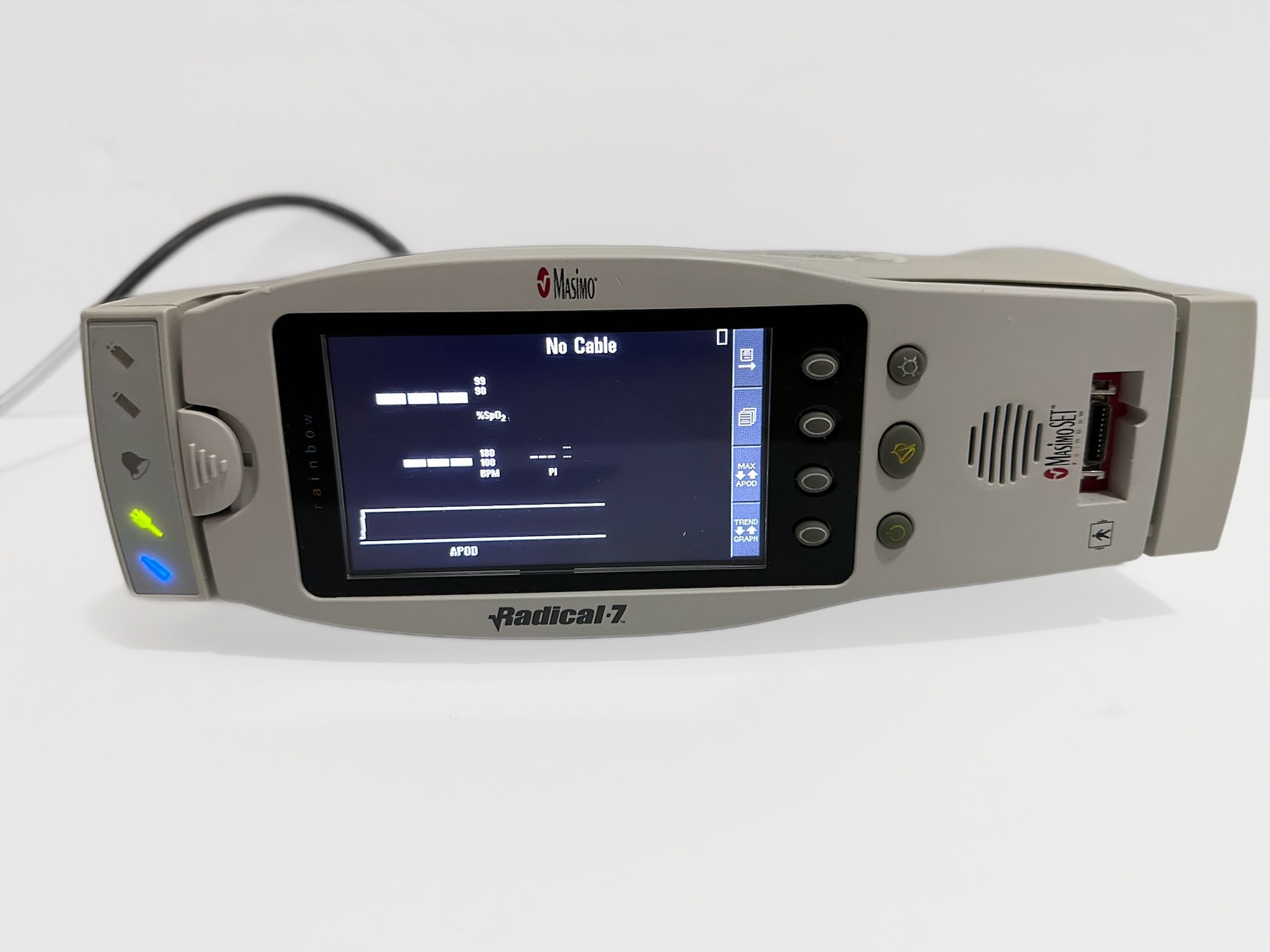 [PARTS] Masimo Radical 7 Rainbow Handheld Touchscreen Pulse Oximeter w/ docking station